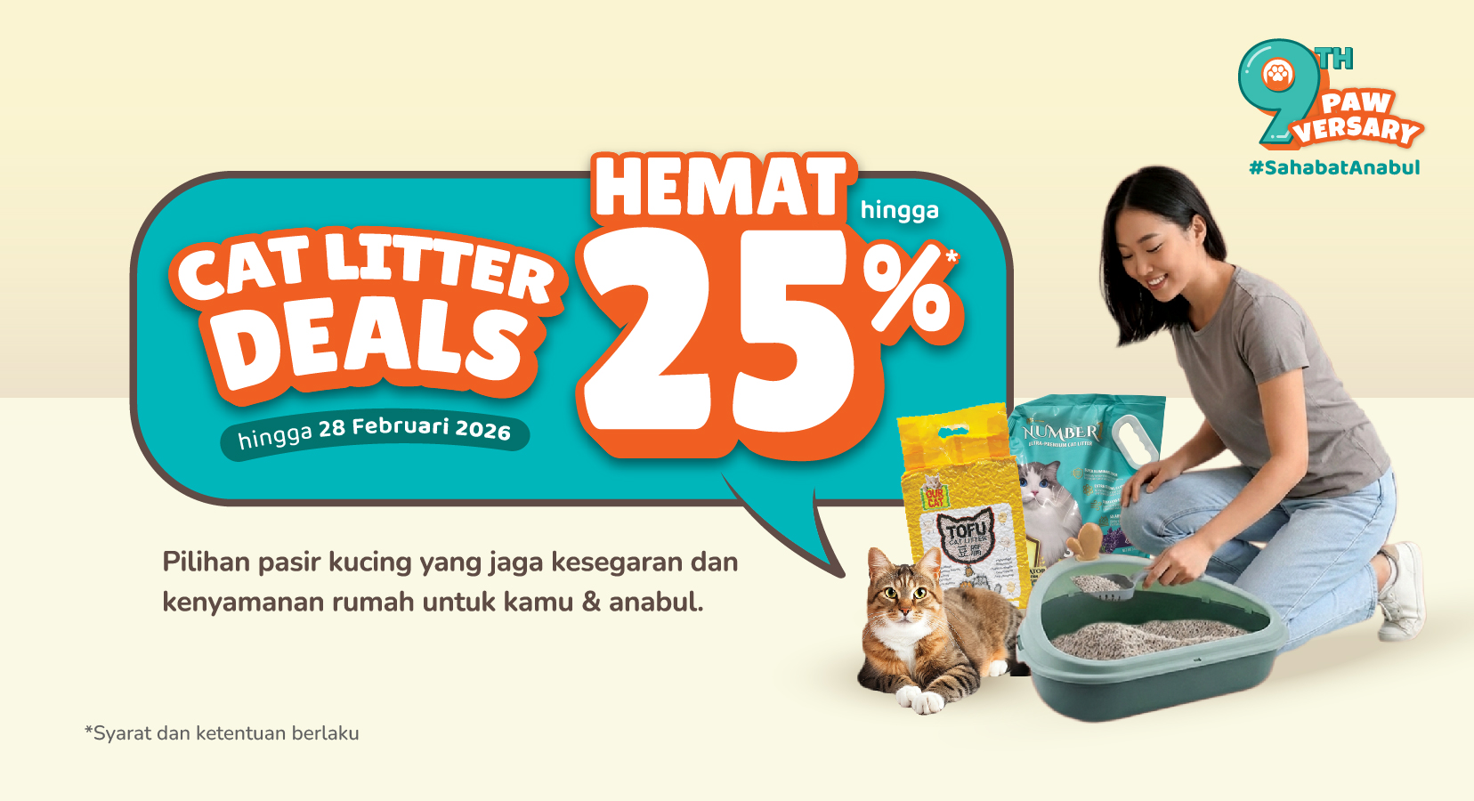 Cat Litter Deals Hemat hingga 20%*