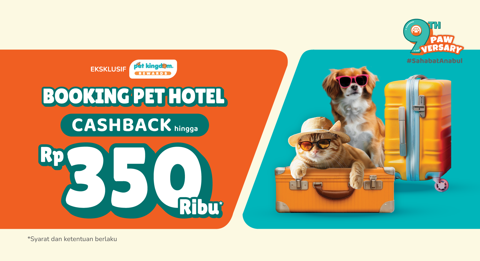 Promo Cashback Pet Hotel