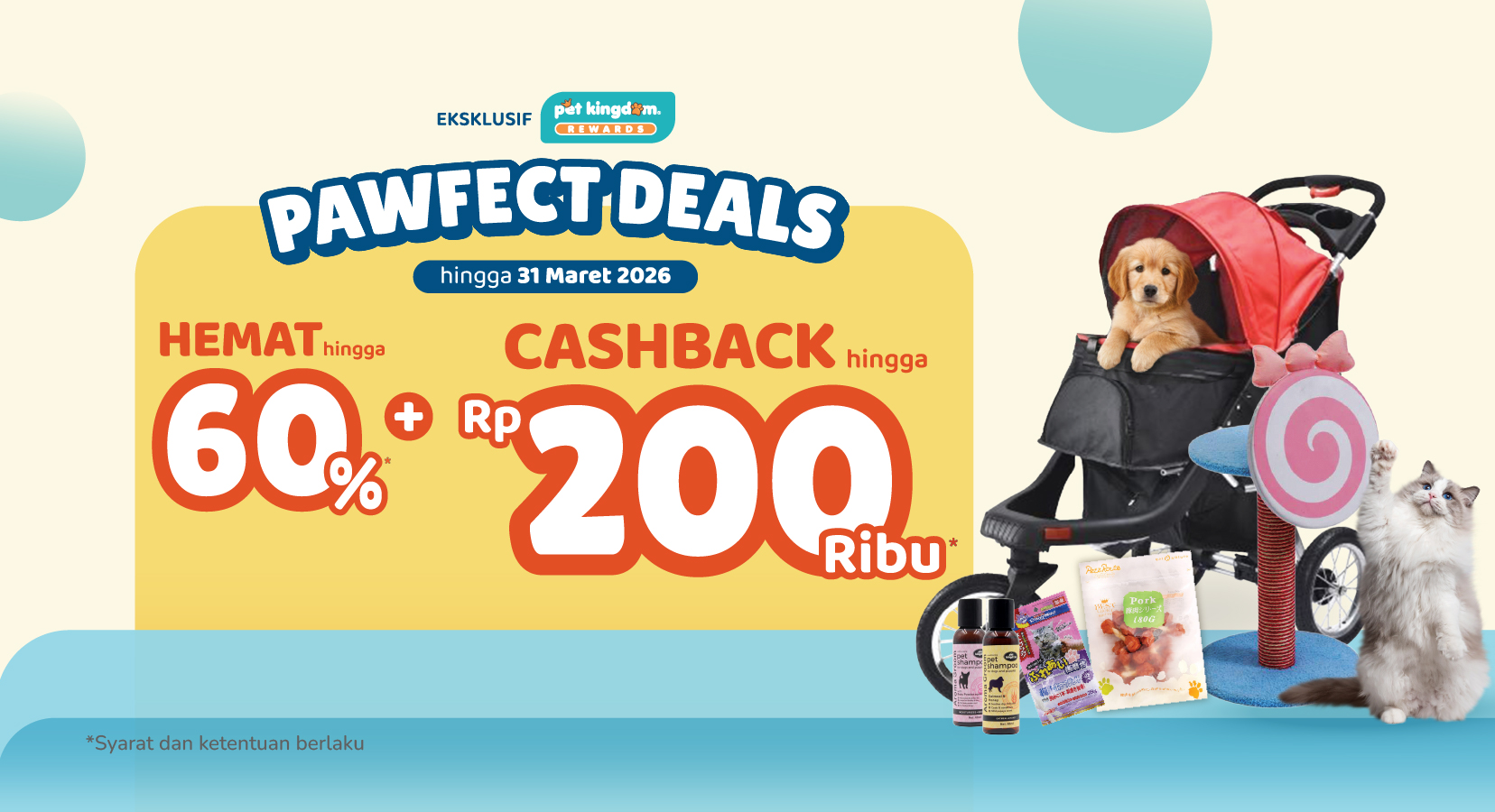 Pawfect Deals, Ada Diskon + Cashback