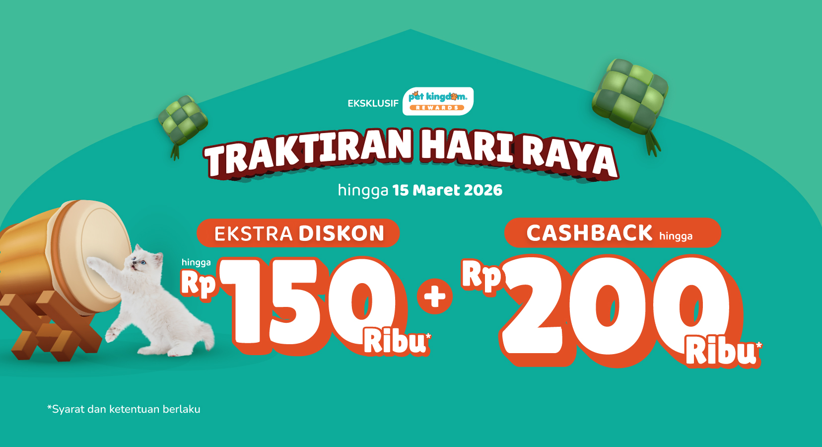 Traktiran Hari Raya untuk Anabul Tercinta