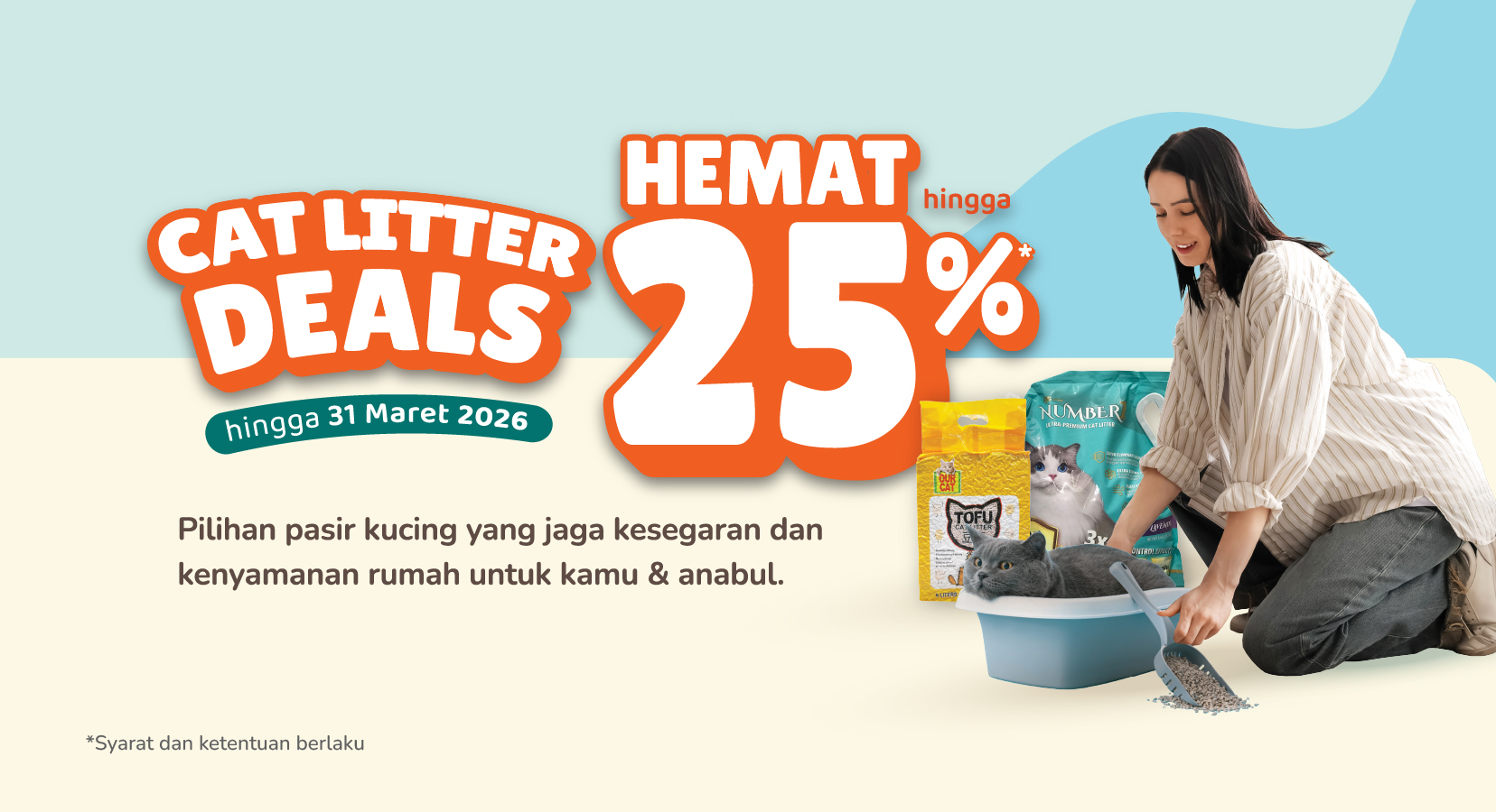 Cat Litter Deals Hemat hingga 20%*