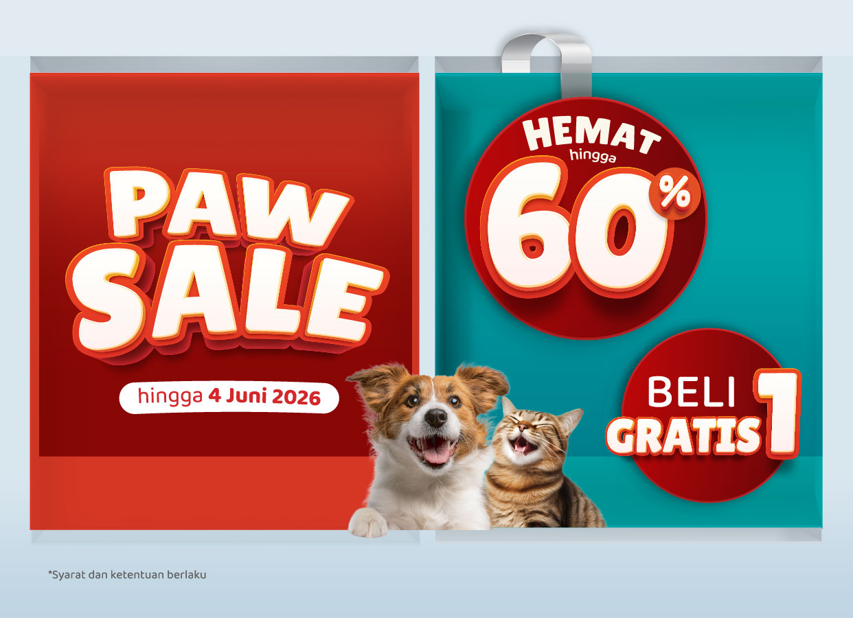 Serbu Paw Sale yang Hematnya hingga 60%*