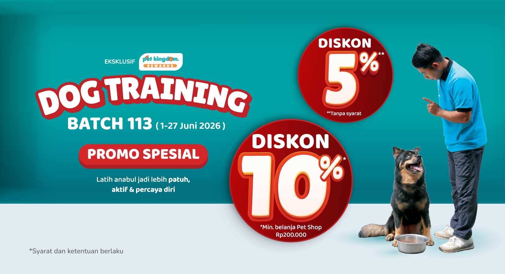 Dog Training Pet Kingdom Buka Batch Baru!