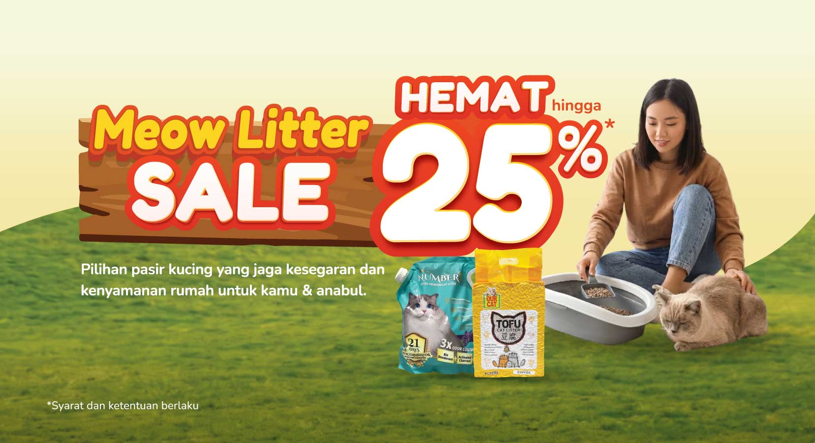 Cat Litter Deals Hemat hingga 25%*