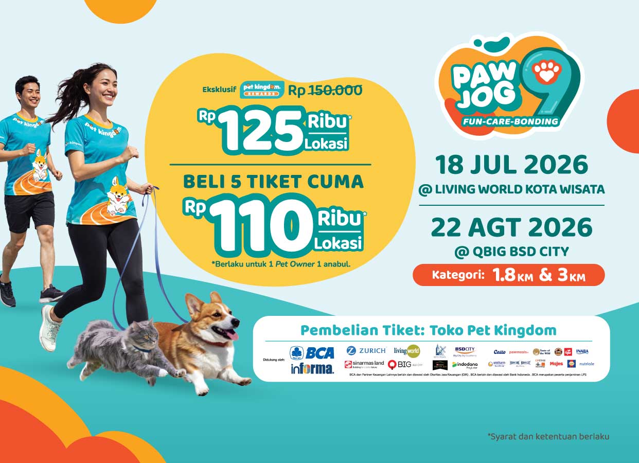 PAW JOG 9: Fun, Care, Bonding Bareng Anabul Kesayangan!