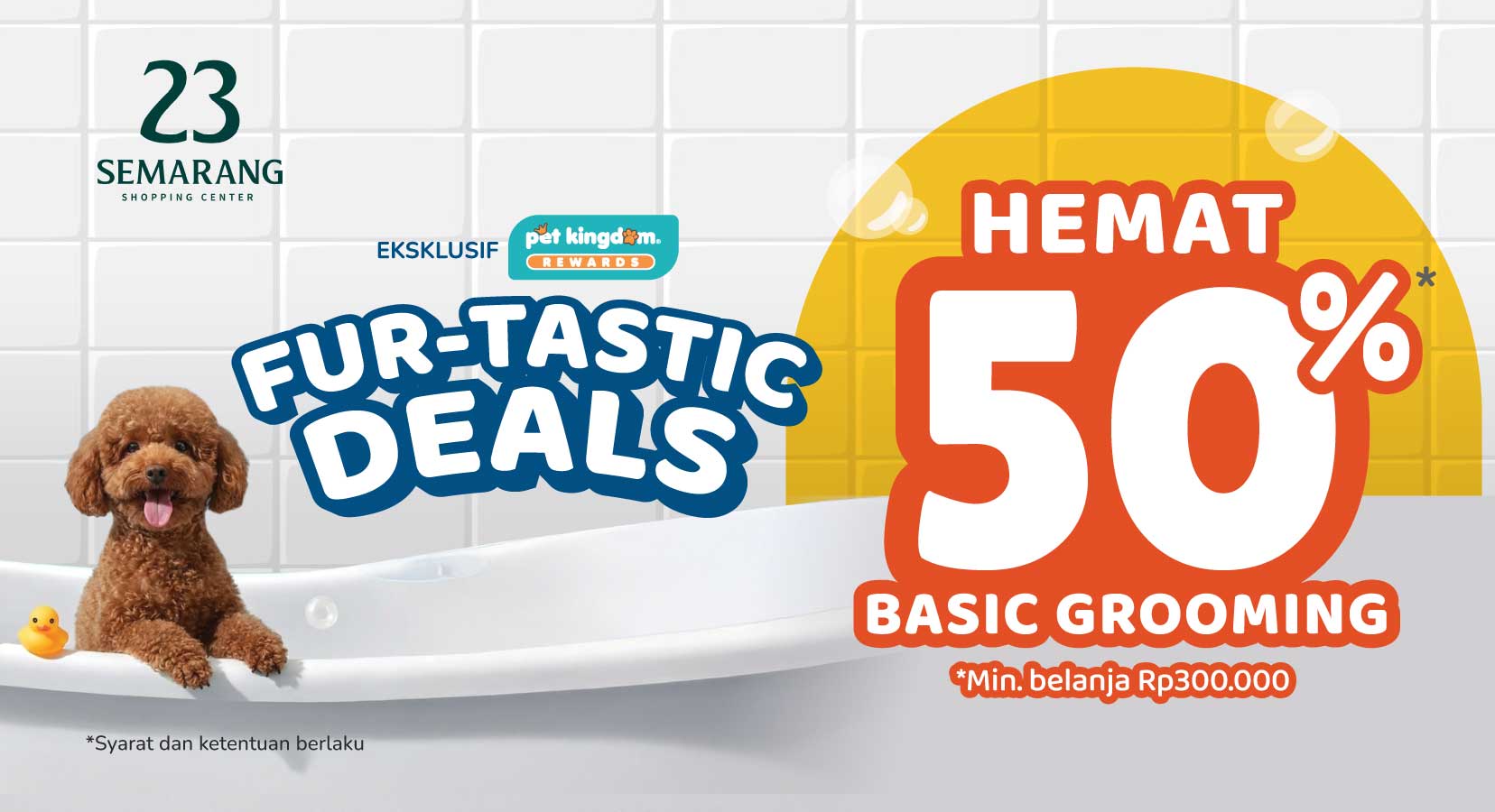 Furtastic Deals, Hemat 50%* Basic Grooming di 23 Semarang!