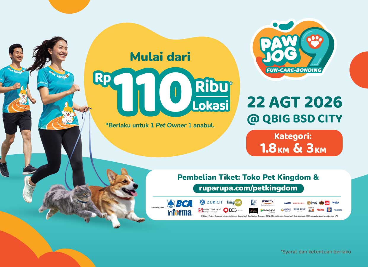 PAW JOG 9: Fun, Care, Bonding Bareng Anabul Kesayangan!