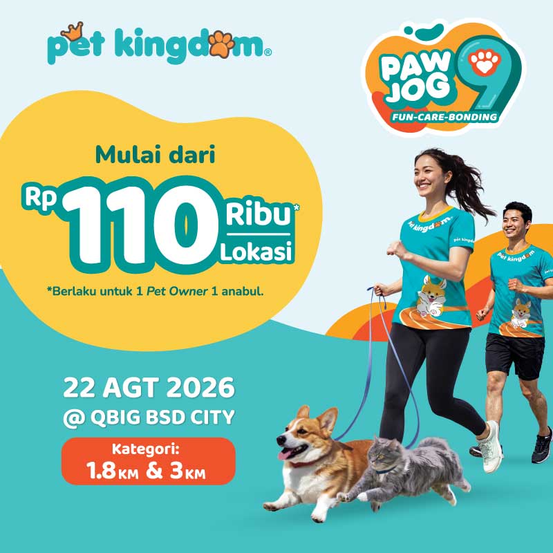 PAW JOG 9: Fun, Care, Bonding Bareng Anabul Kesayangan!