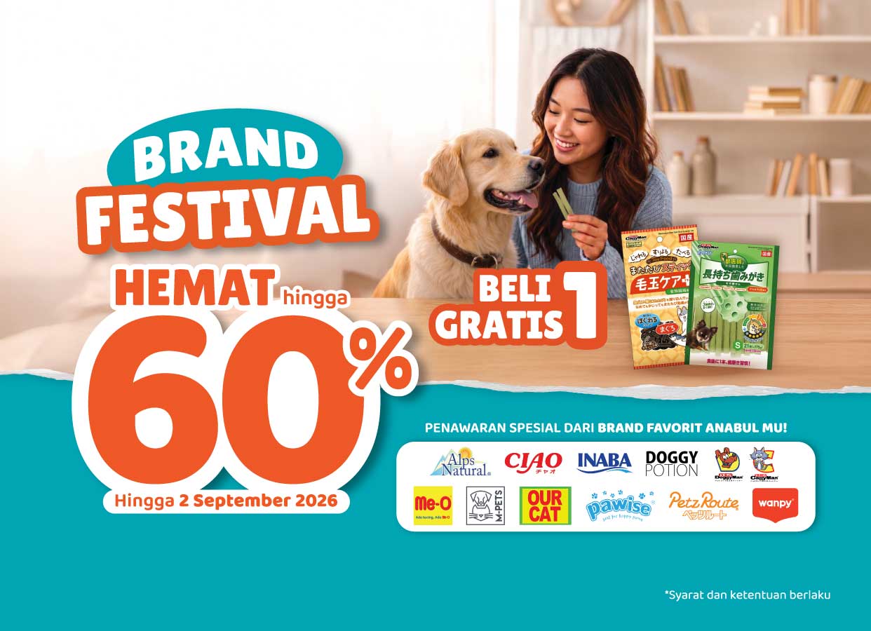 Brand Festival Pet Kingdom Hemat hingga 60%*