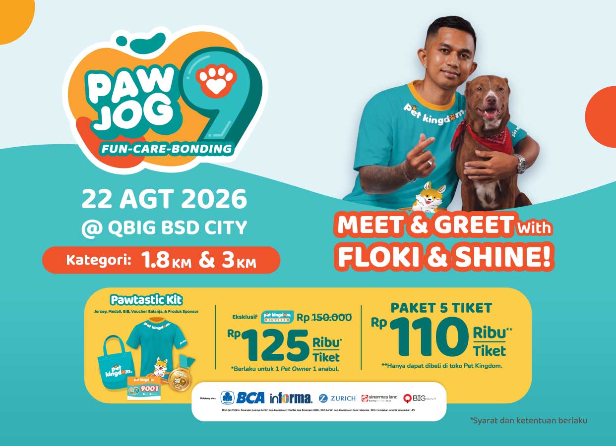 PAW JOG 9: Fun, Care, Bonding Bareng Anabul Kesayangan!