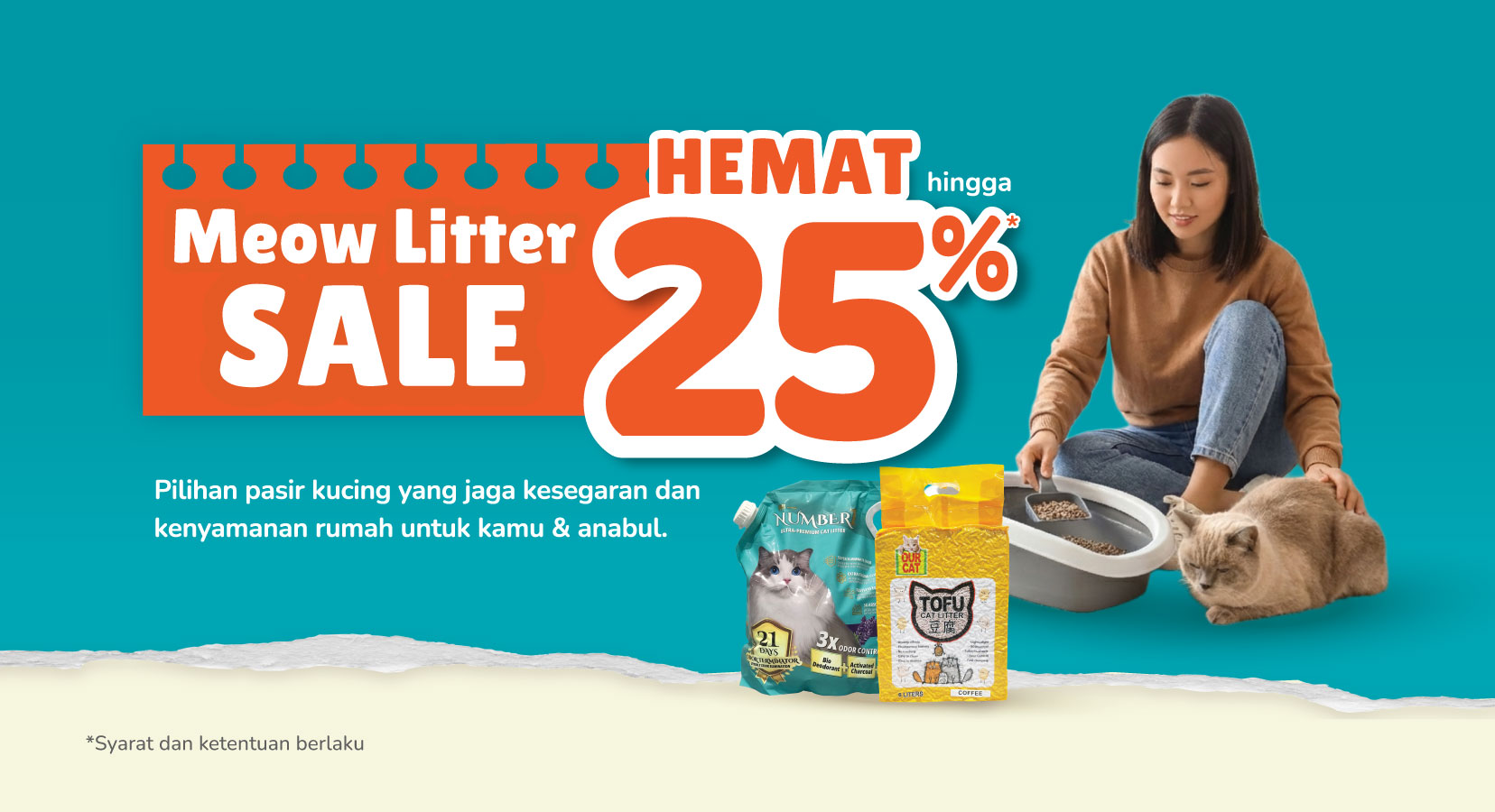 Cat Litter Deals Hemat hingga 25%*