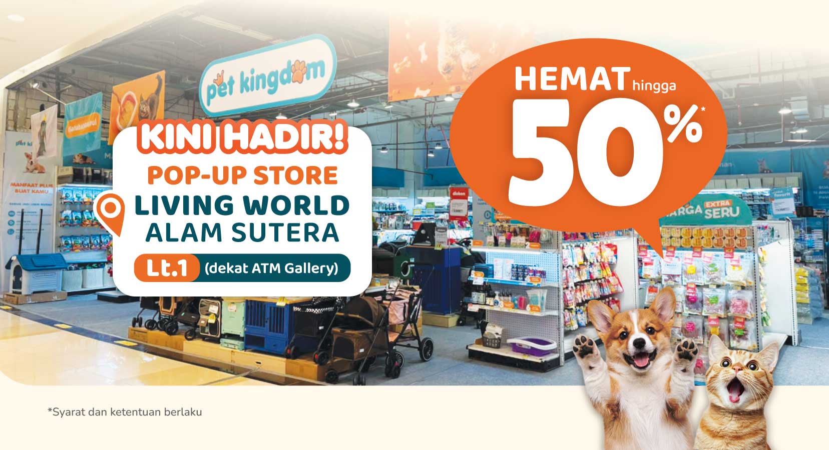 Banyak Promo di Pet Kingdom Living World Alam Sutera!