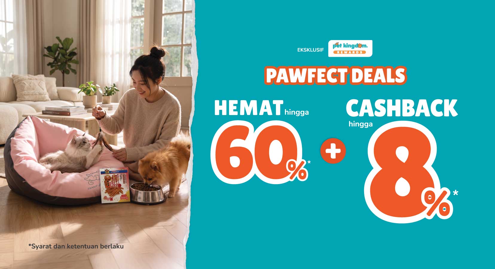 Pawfect Deals, Ada Diskon + Cashback