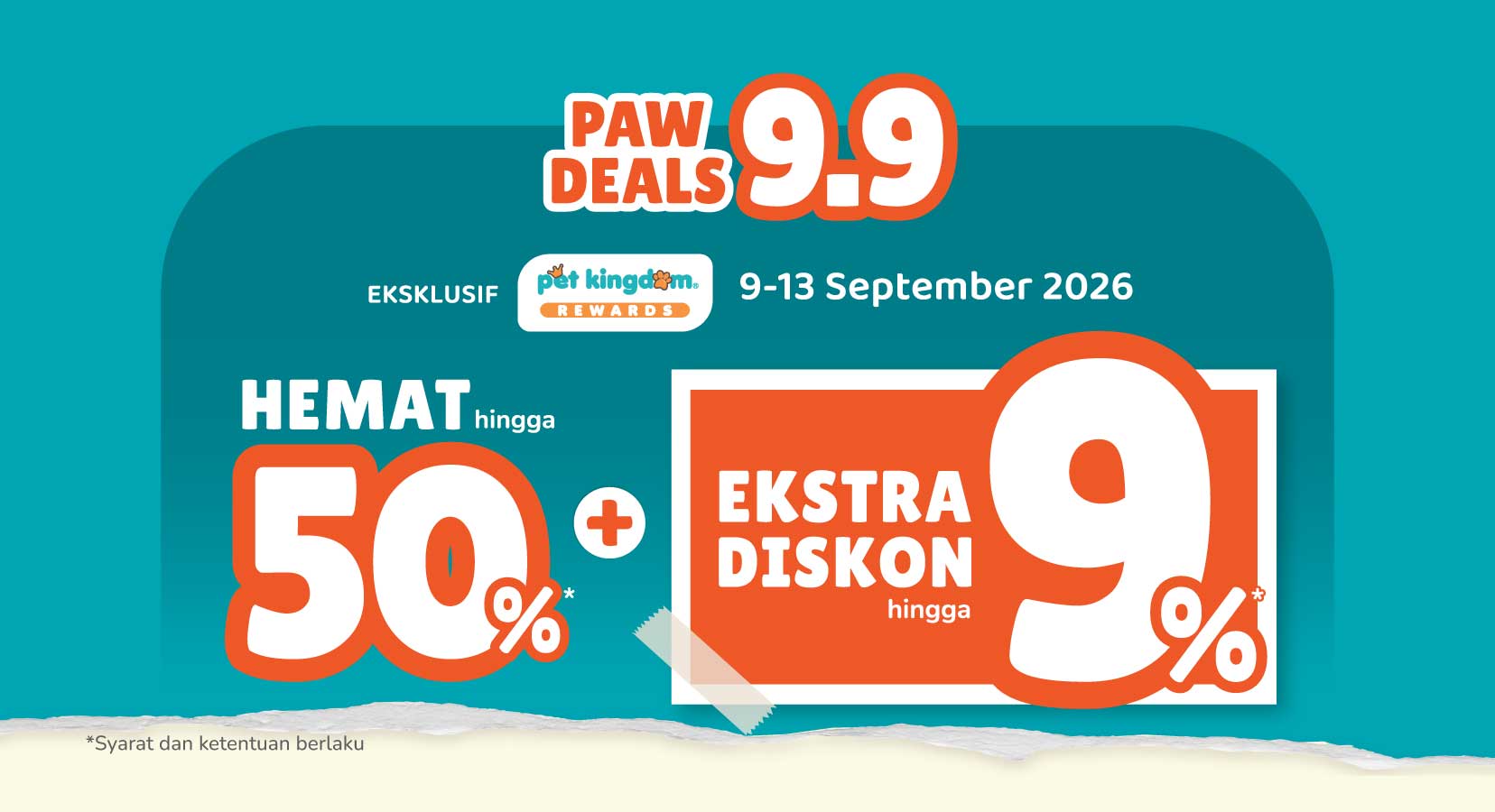 Double Diskon Pawdeals Pet Kingdom