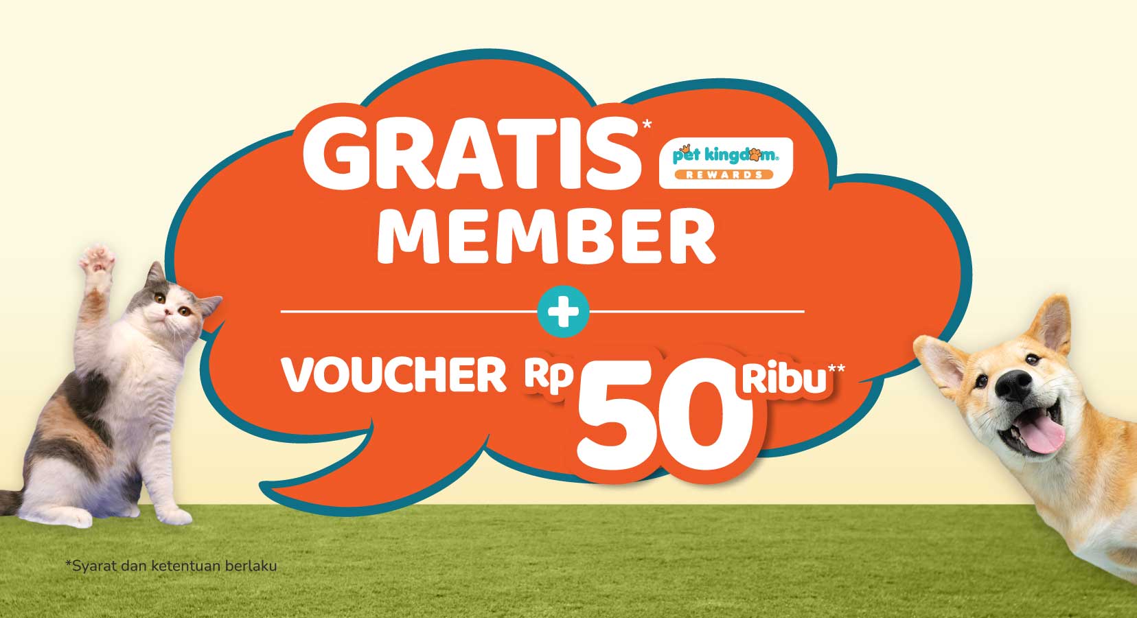 Gratis* Member & Voucher di Pet Kingdom
